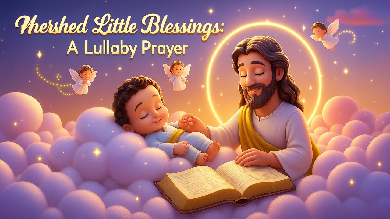 Cherished Little Blessings: A Lullaby Prayer 🌙 | Peaceful Bible Verses & Christian Baby Sleep Music