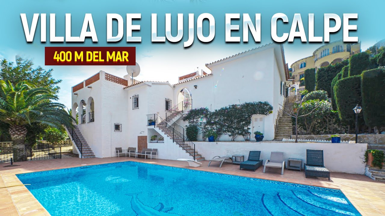Villa de lujo en Calpe 400 m del mar con piscina y Vistas Espectaculares | Inmobiliaria Alegria