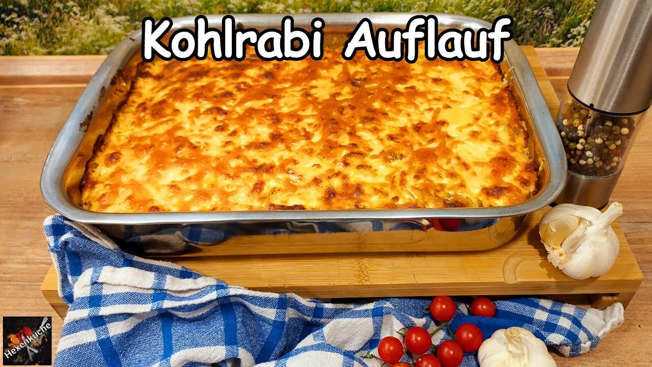 Leckerer Kohlrabi Auflauf mit knuspriger Käsekruste 🧀  Low-Carb Gerichte aus dem Backofen