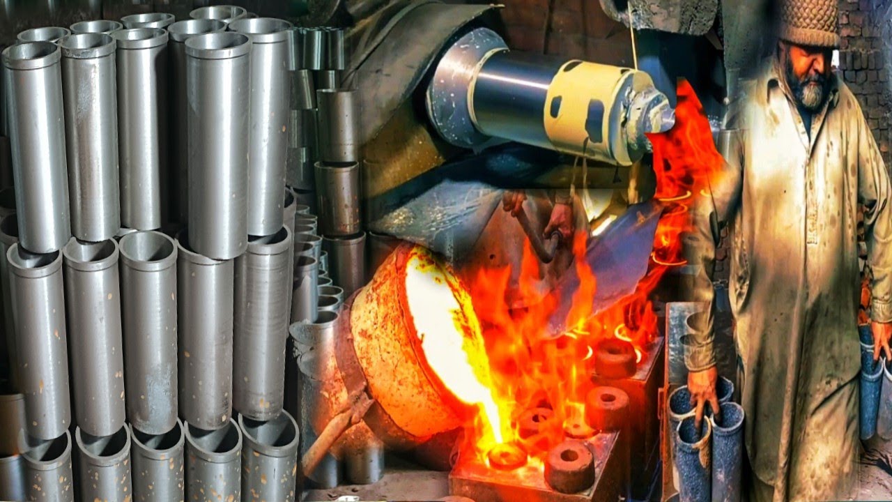 Production of Engine Block Cylinder Sleeves | How to Make Engine Cylinder Sleeves | Cylinder Liners