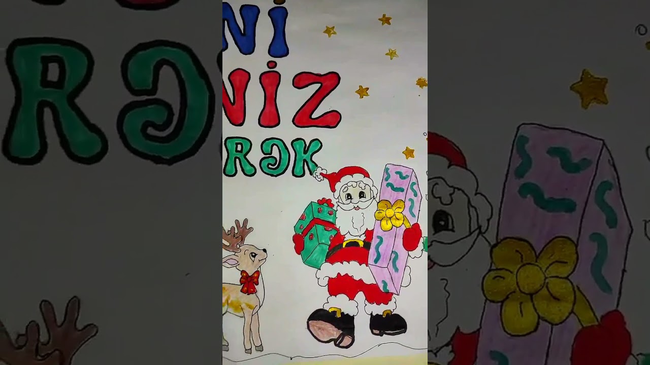 Yeni ilə aid şəkillər 😍🦌🎅🏻🌲🌟 #art