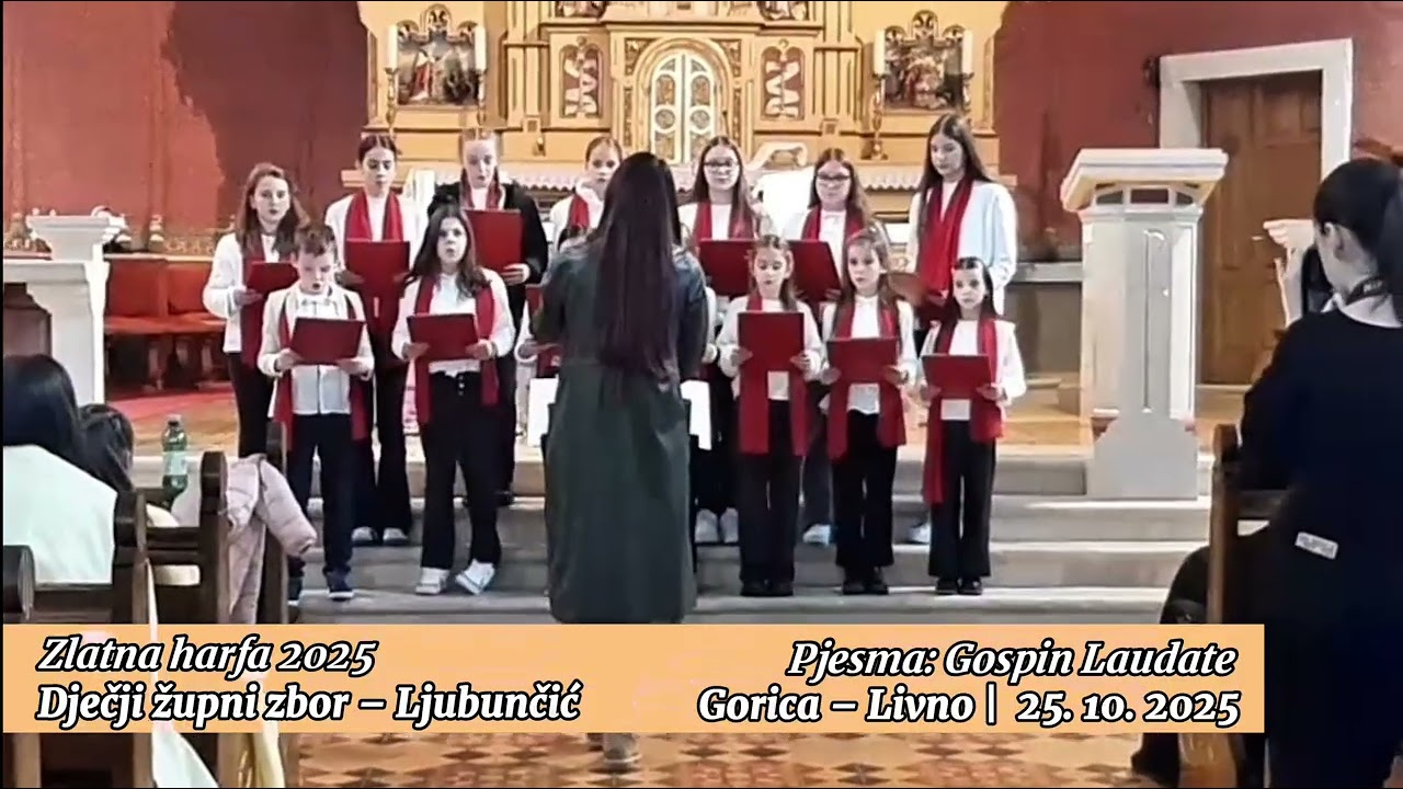 Dječji župni zbor Ljubunčić – „Gospin Laudate“ | Zlatna harfa 2025, Gorica – Livno