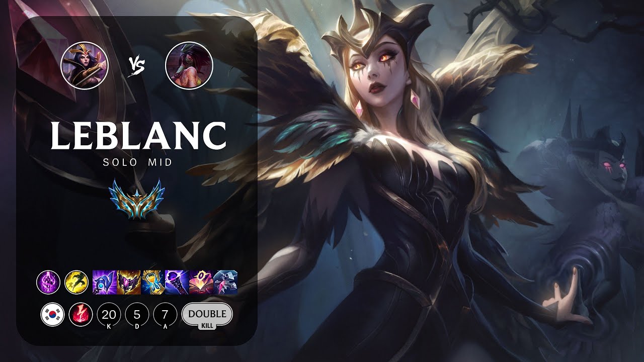 LeBlanc Mid vs Akali - KR Challenger Patch 13.24