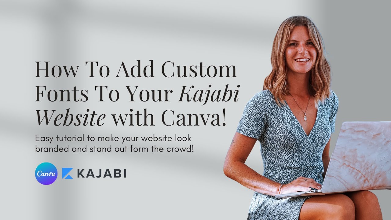 Kajabi Website Tutorial: How to add custom fonts and graphics using Canva!
