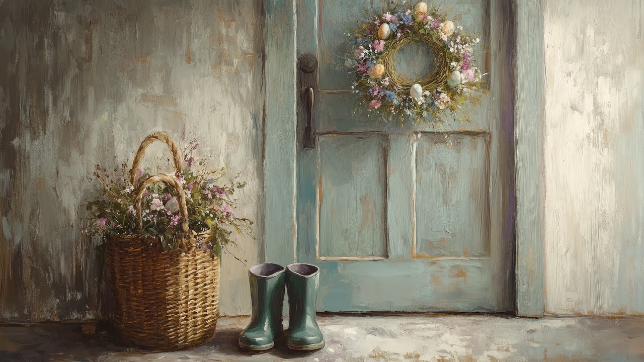 Farmhouse Spring Art For Your TV | 18 Art Images | 3 Hours | Spring TV Art | Bunny TV Art | 4K