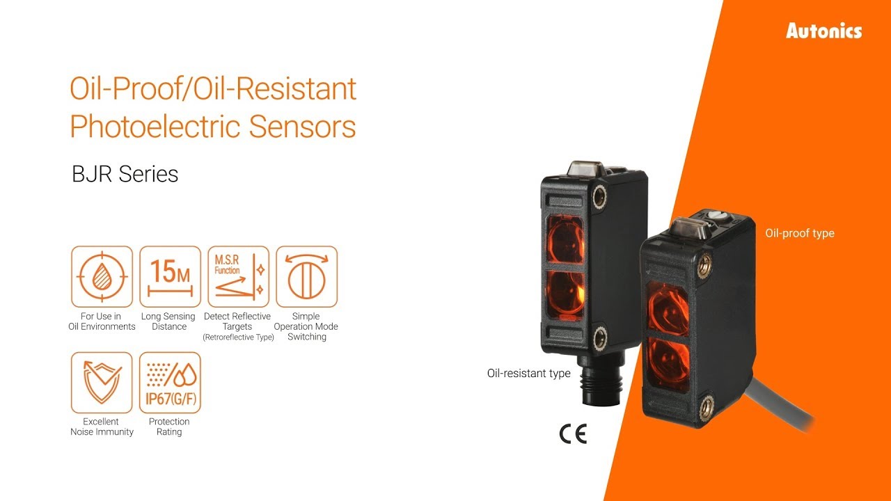 Autonics : Oil-Proof/Oil-Resistant Photoelectric Sensors BJR Series