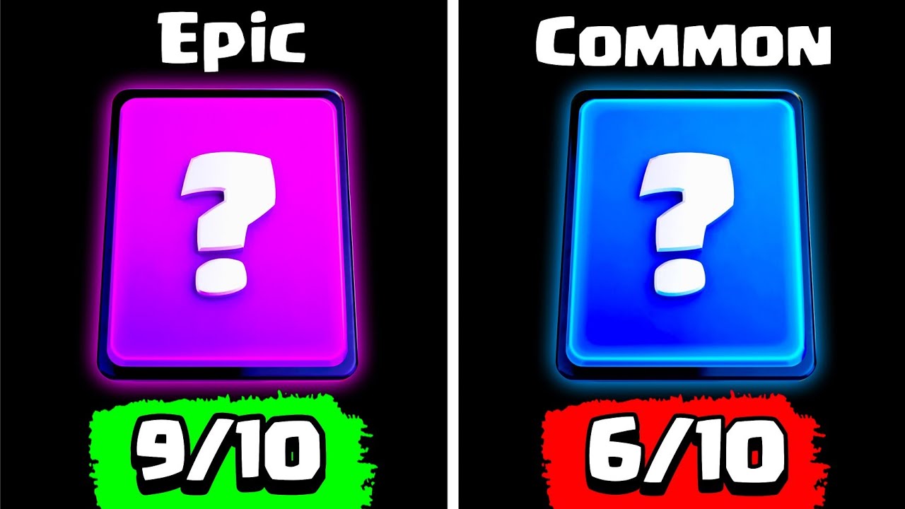 Which Rarity has the WORST Cards in Clash Royale?