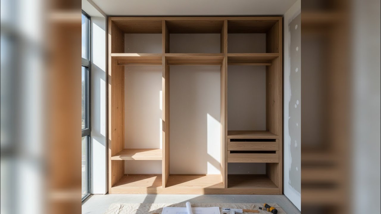How to assemble a wardrobe frame 