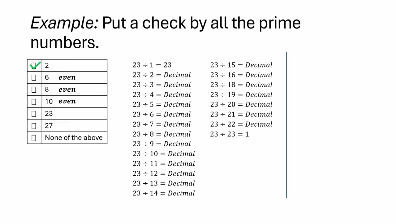 Prime Numbers
