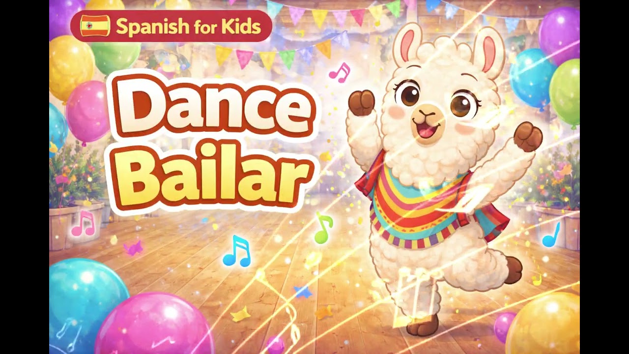 Dance in Spanish 🇪🇸 | Bailar | Learn Spanish for Kids with Luma