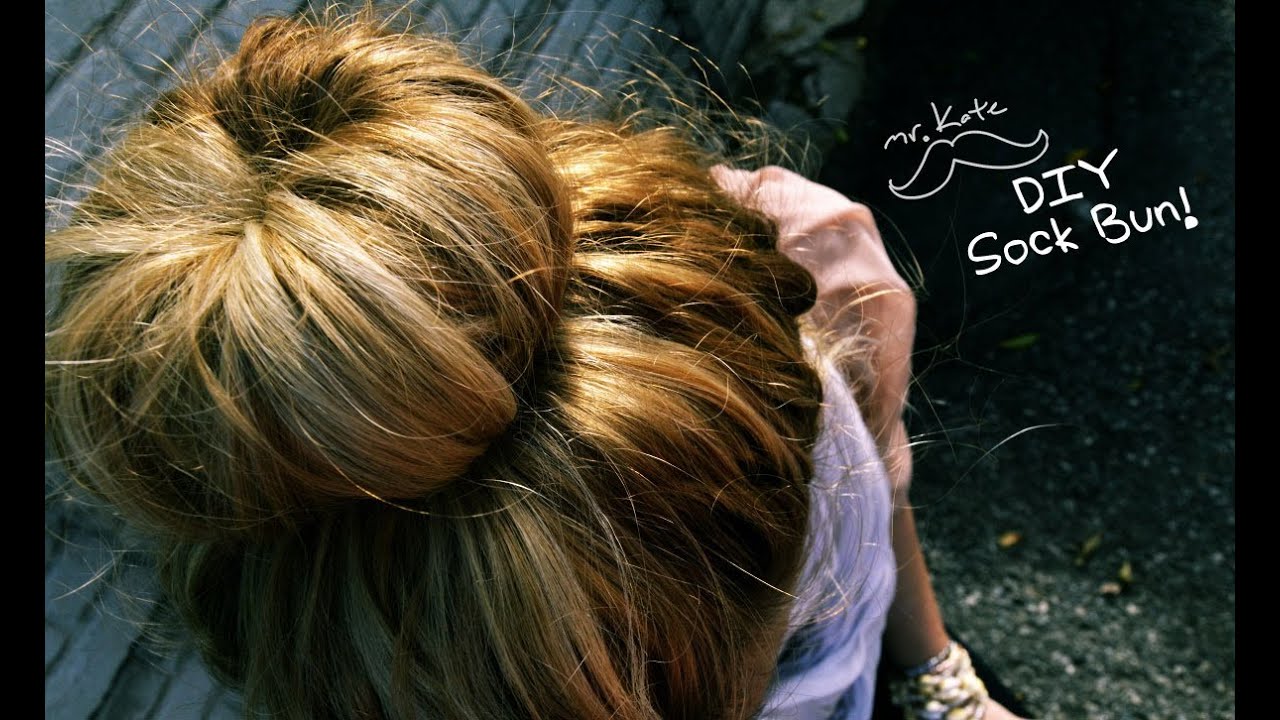 Mr. Kate DIY Sock Bun Hair Tutorial