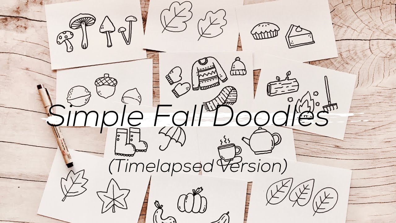 Simple 🍂 Fall/Autumn Doodles | Doodles by Sarah