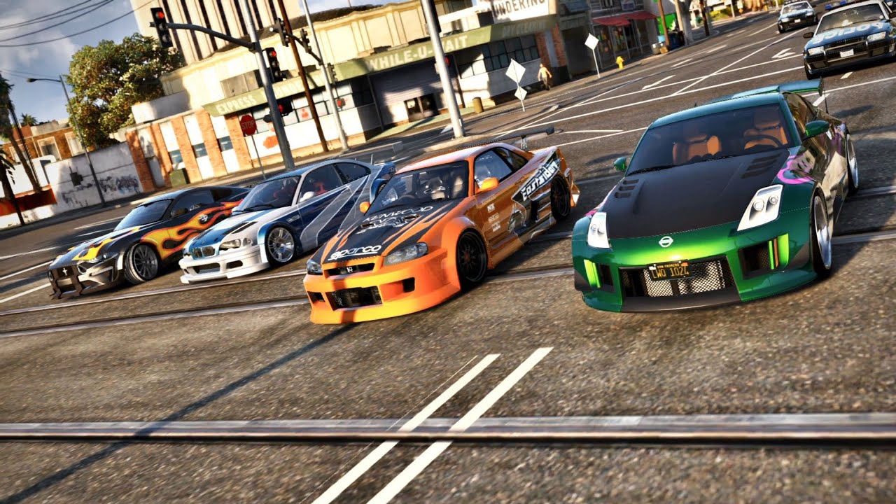 (L.W.Q) GTA5 mod video NFS Icon cars.