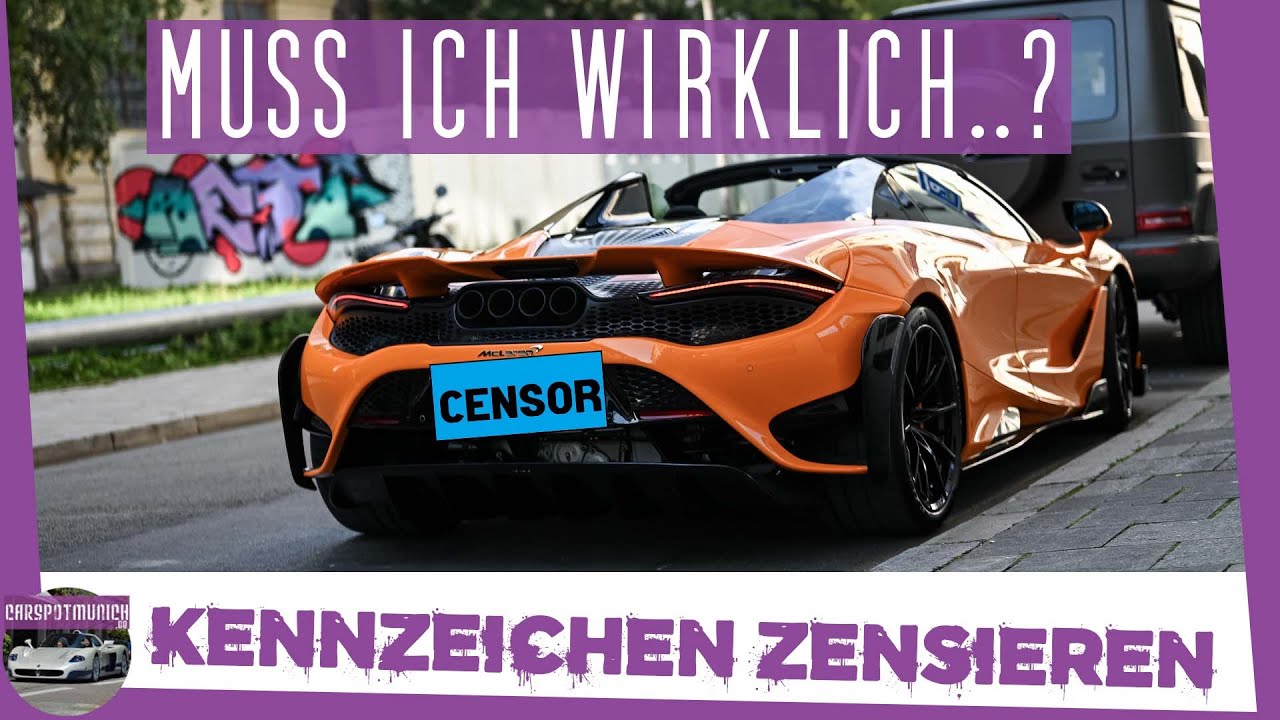 Kennzeichen beim Carspotten zensieren? - Begehe ich eine Straftat, wenn ich's nicht tue?