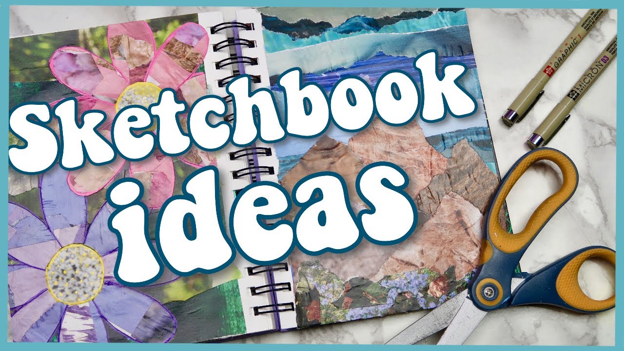 8 Ways to Use Collage in your Sketchbook/Art Journal! Art ideas for who people can't draw