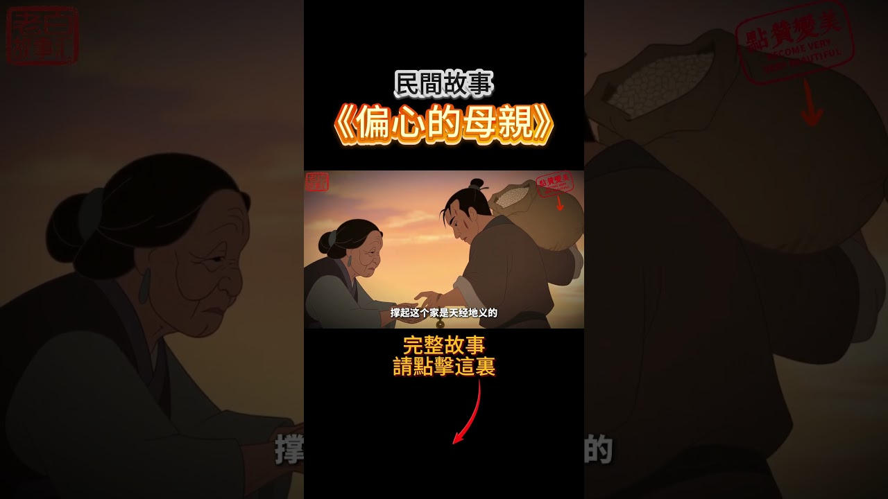 《偏心的母親》 #民间故事#民间传说#故事