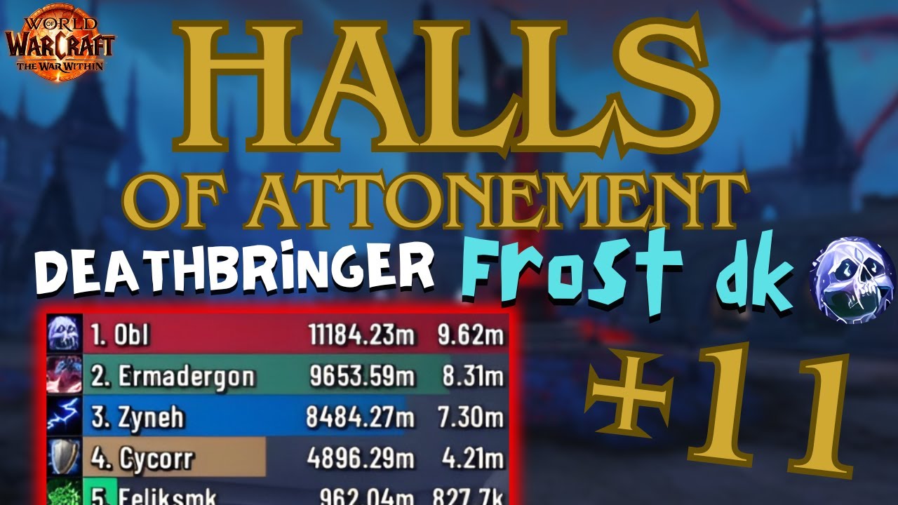 FAT DPS from Deathbringer! / Halls of Attonement +11 Frost DK POV