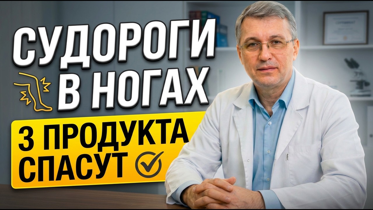 Судороги в ногах после 60? Вот 3 продукта, которые решат проблему.