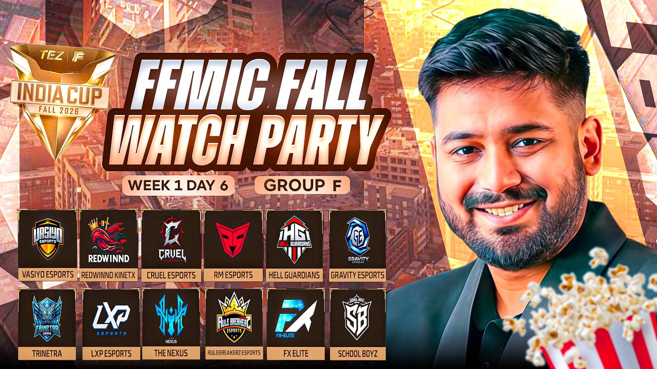 🚀TEZ FFMIC 2026 Fall | Play-Ins Day 6 | Group e🚀 #freefire #nonstopgaming  freefirelive