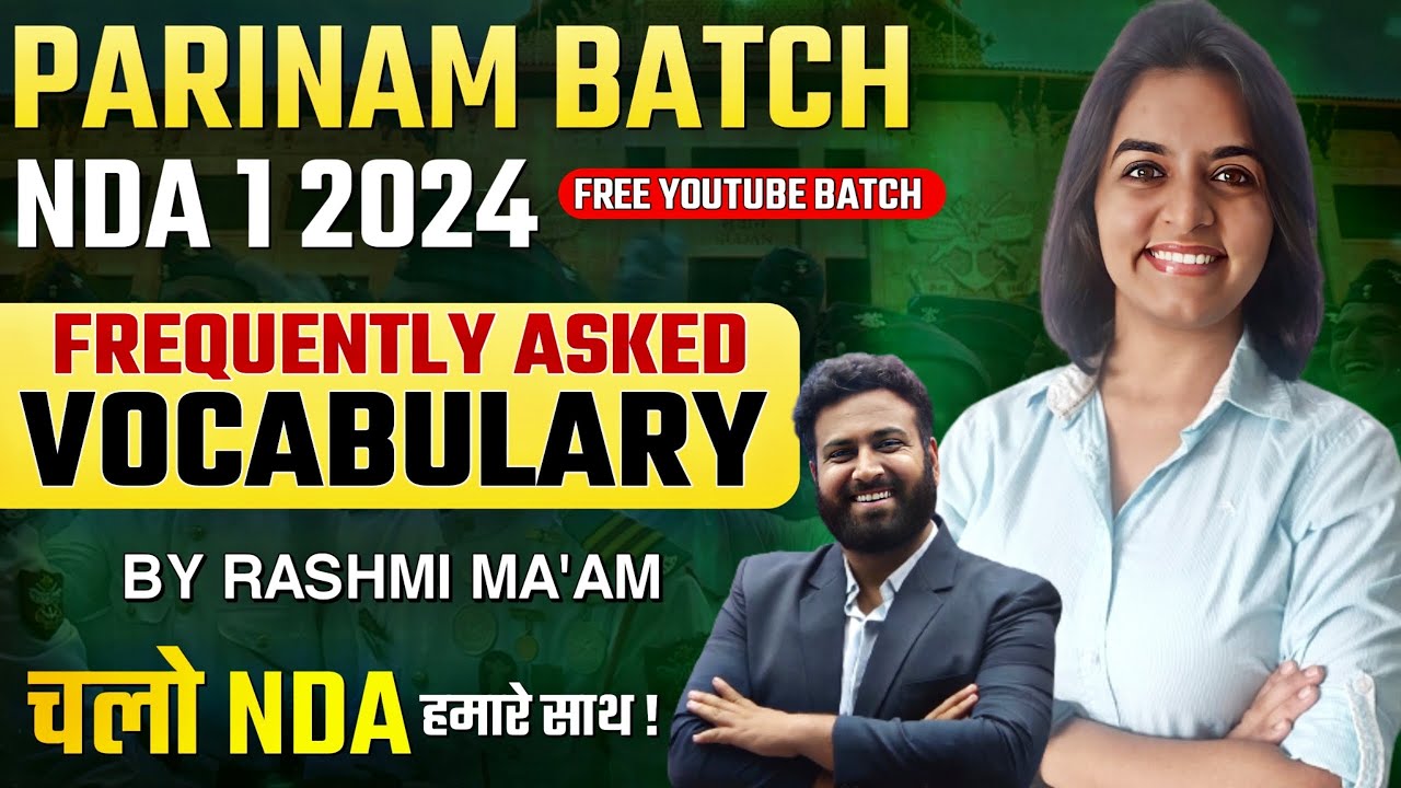 Frequently Asked Vocab For NDA | English For NDA - Target NDA 1 2024 | Learn With Sumit