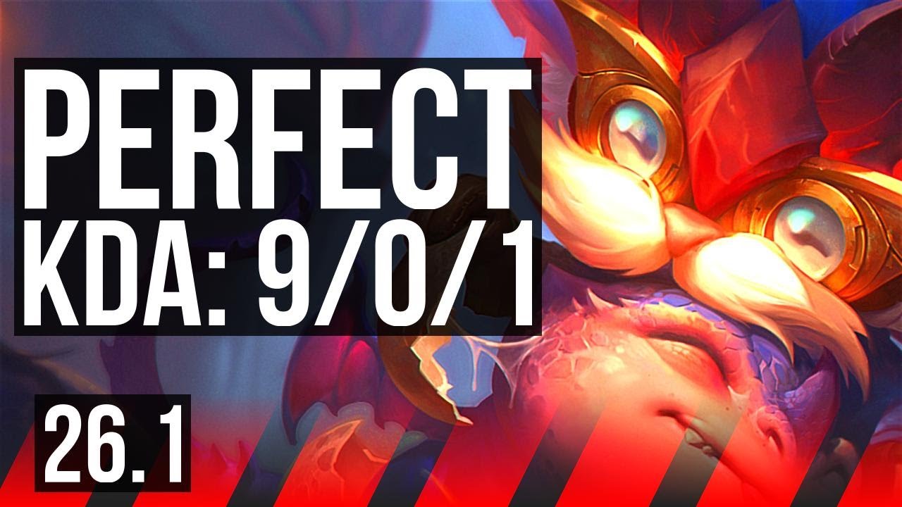 HEIMERDINGER vs DARIUS (TOP) | Perfect KDA: 9/0/1 | EUW Master | 26.1