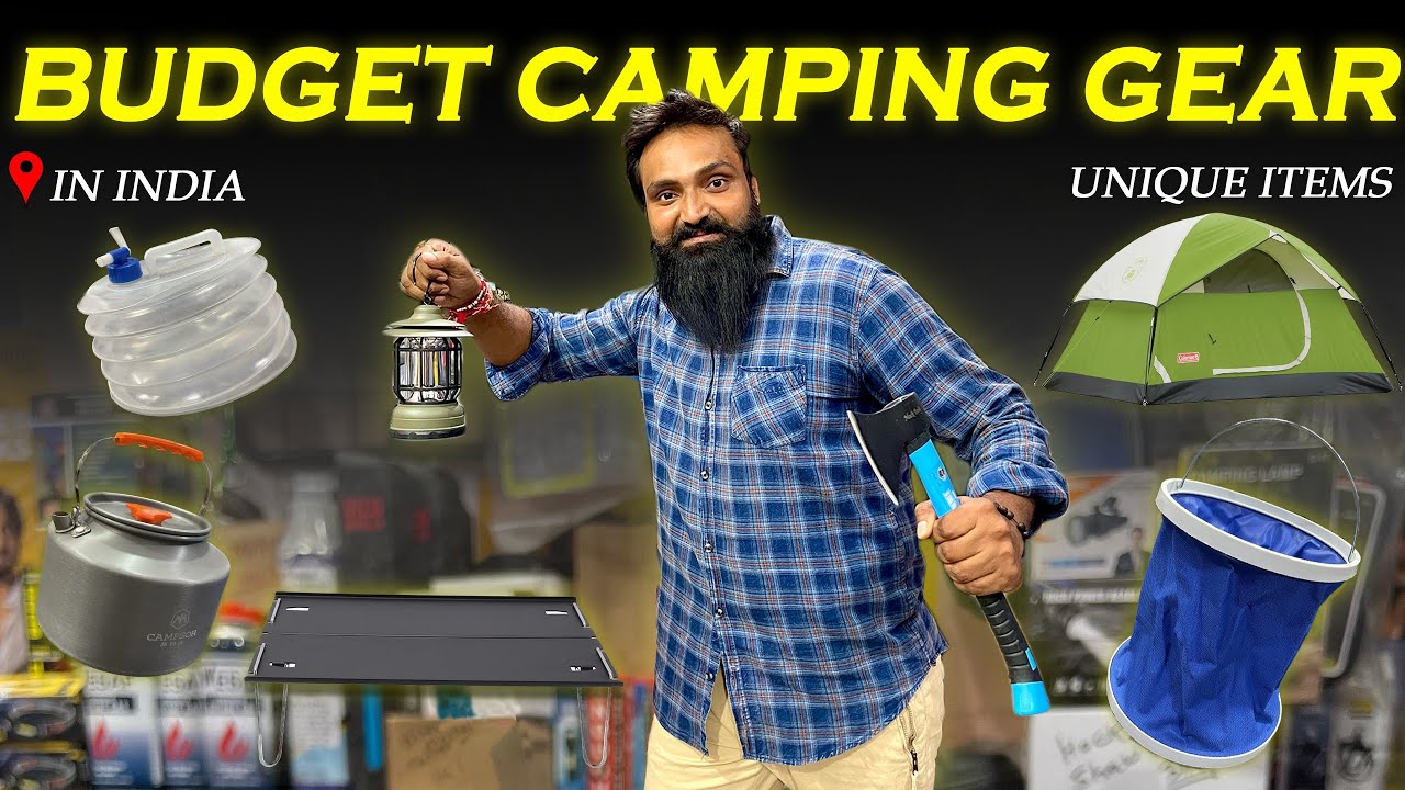 CHEAPEST CAMPING GEAR || budget camping accessories | barbecue setup | table | all accessories