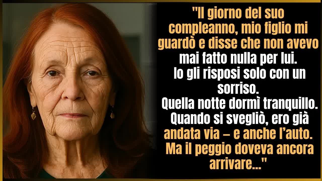 Mio figlio ha detto che non ho mai fatto nulla  Al mattino, ha capito il suo errore