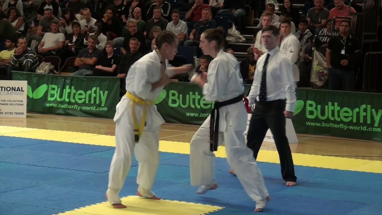 British Karate Kyokushinkai Emma Markwell v Valence Bickel