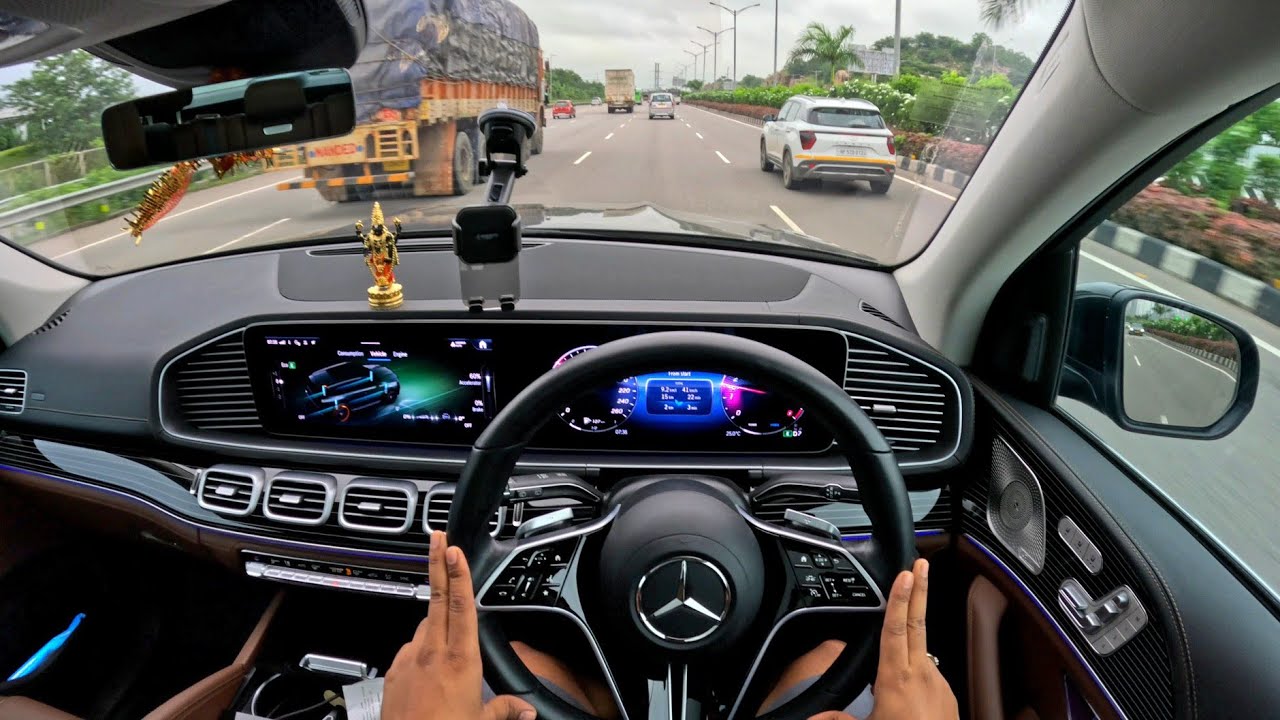 POV: 2025 BENZ GLS on Indian Highway| Early Morning Drive (LUXURY 4BHK) #benz #pov #india 