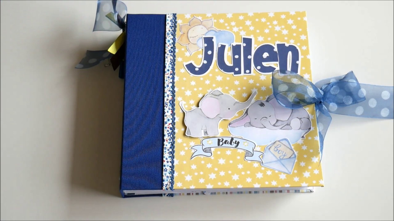 Álbum de fotos scrapbook bebé Papeles Fdekoru