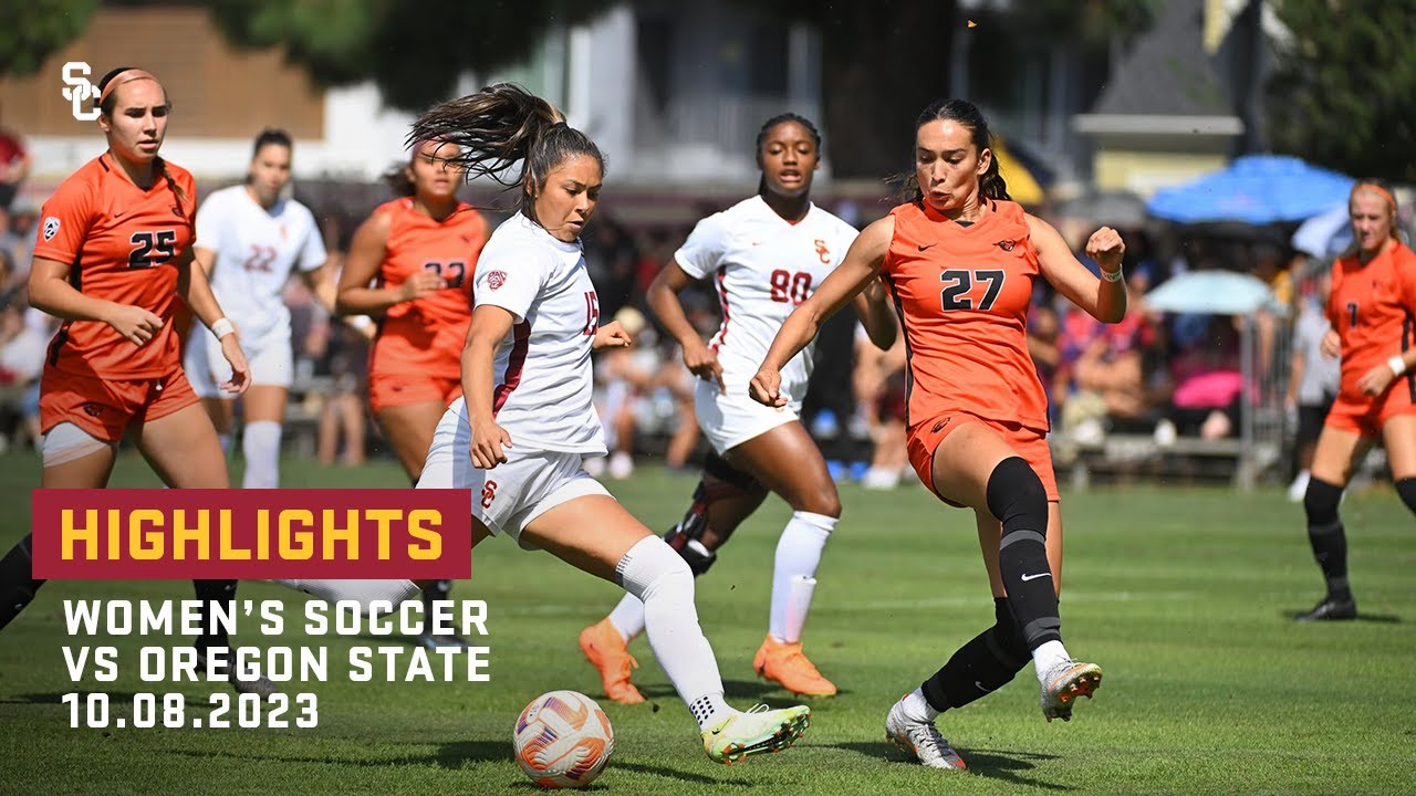 Women's Soccer - USC 4, Oregon State 0: Highlights (10/8/23)