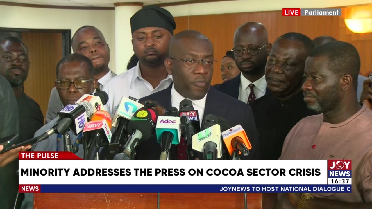 Minority addresses the press on cocoa sector crisis | The Pulse on Joy News (12-2-26)