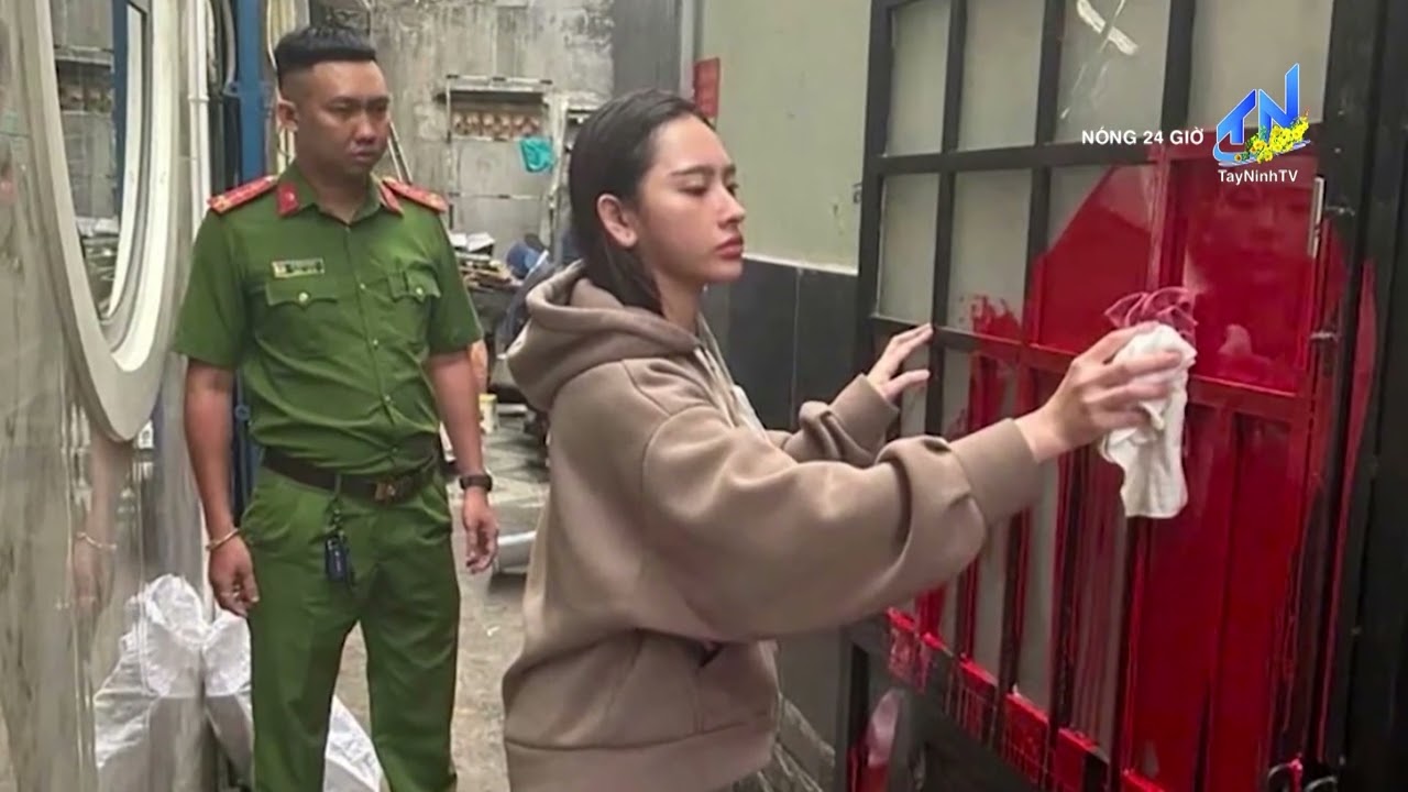 Bị bắt vào đêm Giao thừa vì tạt sơn nhà người yêu cũ | TayNinhTV