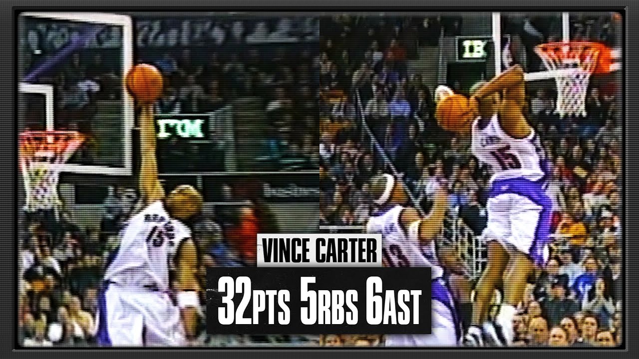 Vince Carter 32pts & DUNK SHOW vs Cavs | 2001.02.27