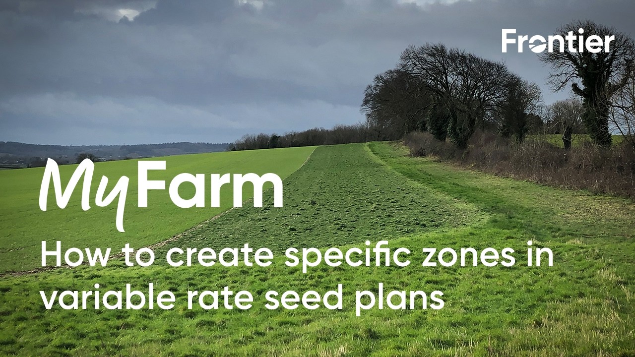 Frontier | How to manage specific zones when creating variable rate seed plans in MyFarm