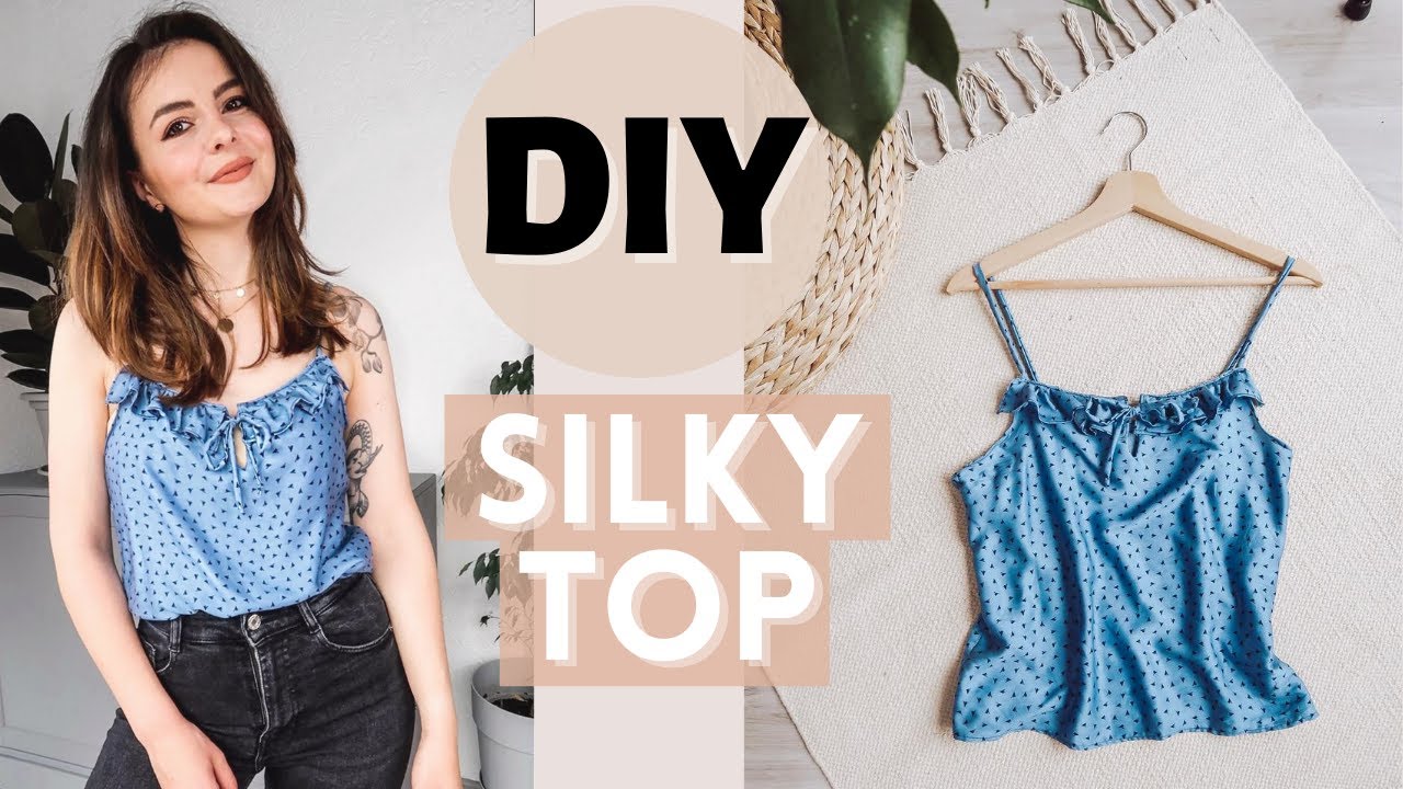 DIY Silky Ruffle Tank Top | Easy Sewing Tutorial