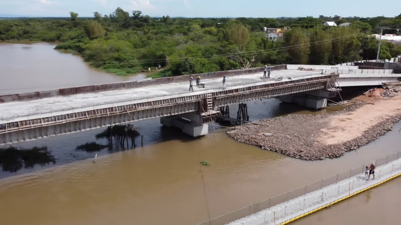 PONTE JOÃO GOULART RECEBE ÚLTIMOS ACABAMENTOS,E ENTRA NA FACE FINAL,IMAGENS VIA DRONE 