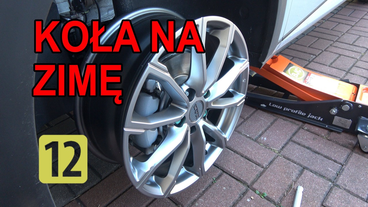 Zmiana opon na zimowe w samochodzie elektrycznym. BYD Dolphin