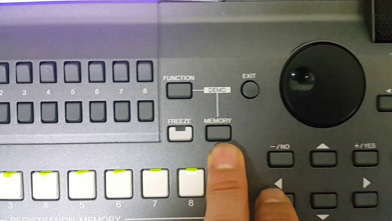 Yamaha PSR S670 버튼설명