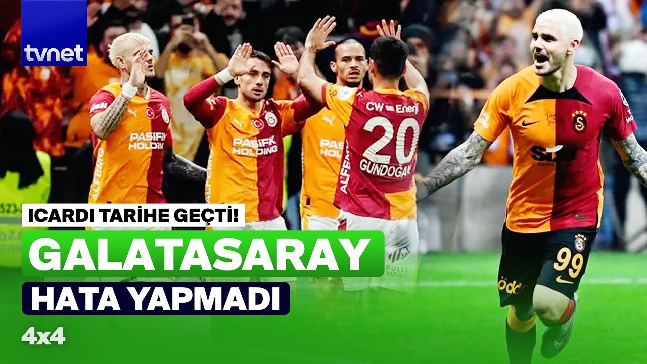Galatasaray, Kasımpaşa engelini rahat aştı: Süper Lig'de ilk yarıyı lider tamamladı | 4x4 Futbol