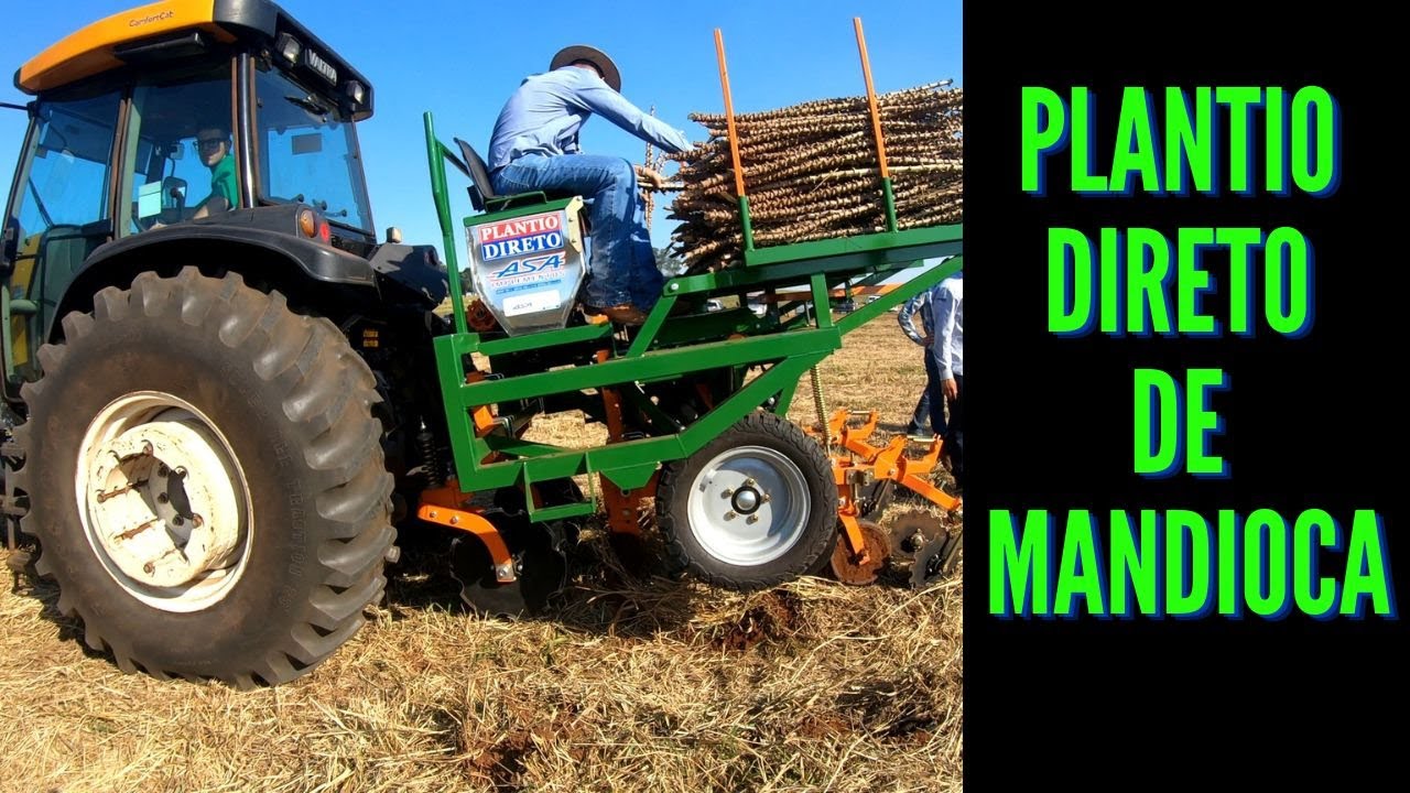 DEMONSTRAÇÃO DA PLANTADEIRA  DE PLANTIO DIRETO DE MANDIOCA - ASA IMPLEMENTOS