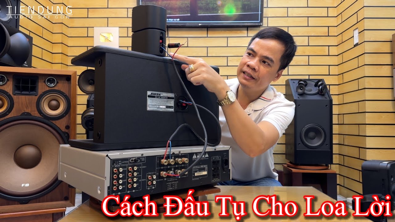 CÁCH ĐẤU TỤ CHO LOA LỜI ĐÚNG KỸ THUẬT, cho dàn nghe nhạc và karaoke | Tiến Dũng audio Sài Gòn