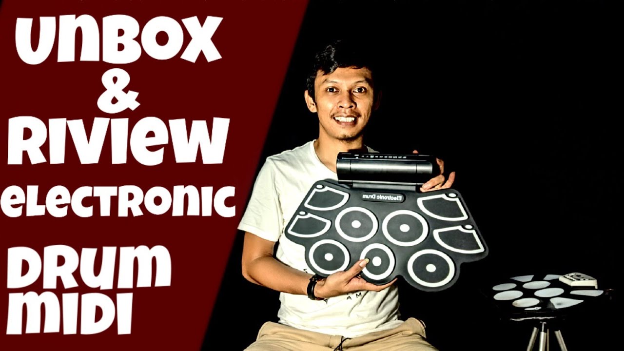 Roll Up Drum Kit Electronic Midi.Bisa Konek Ke PC juga rupanya