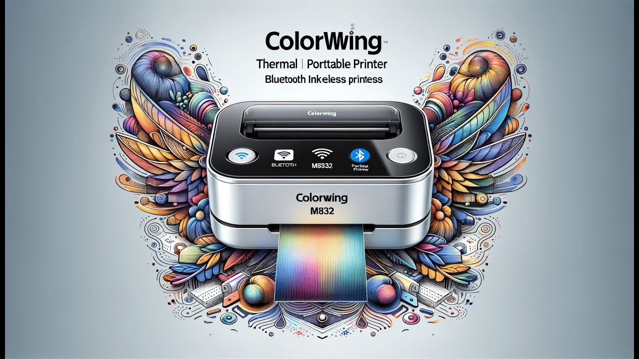 🖨️ Print Anywhere, Anytime! COLORWING Thermal Portable Printer - Inkless Printing Innovation! 📠📲