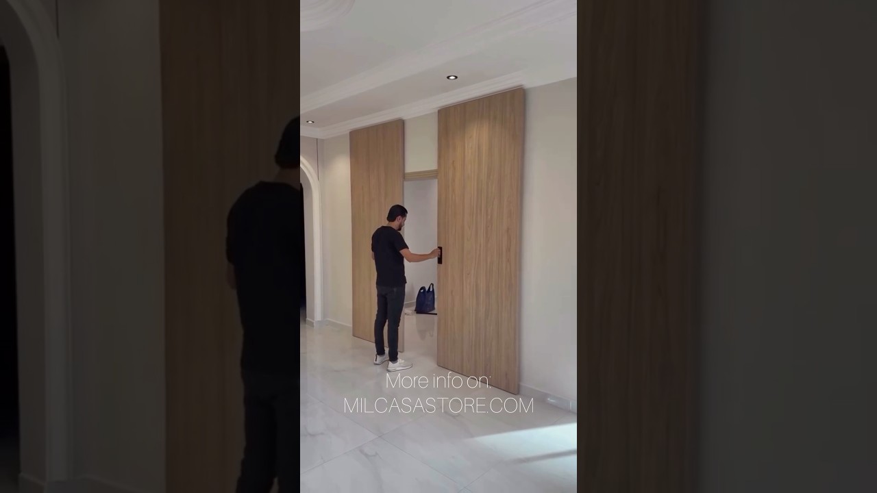 ✨ Introducing the Magic 2: Wall Mount Concealed Sliding System for Wood Doors, Italy! 🇮🇹