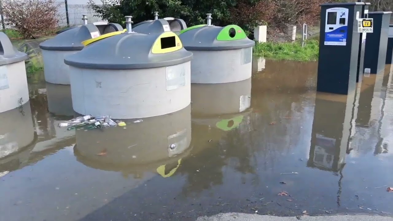 Pays de Josselin. L'Oust et ses affluents débordent
