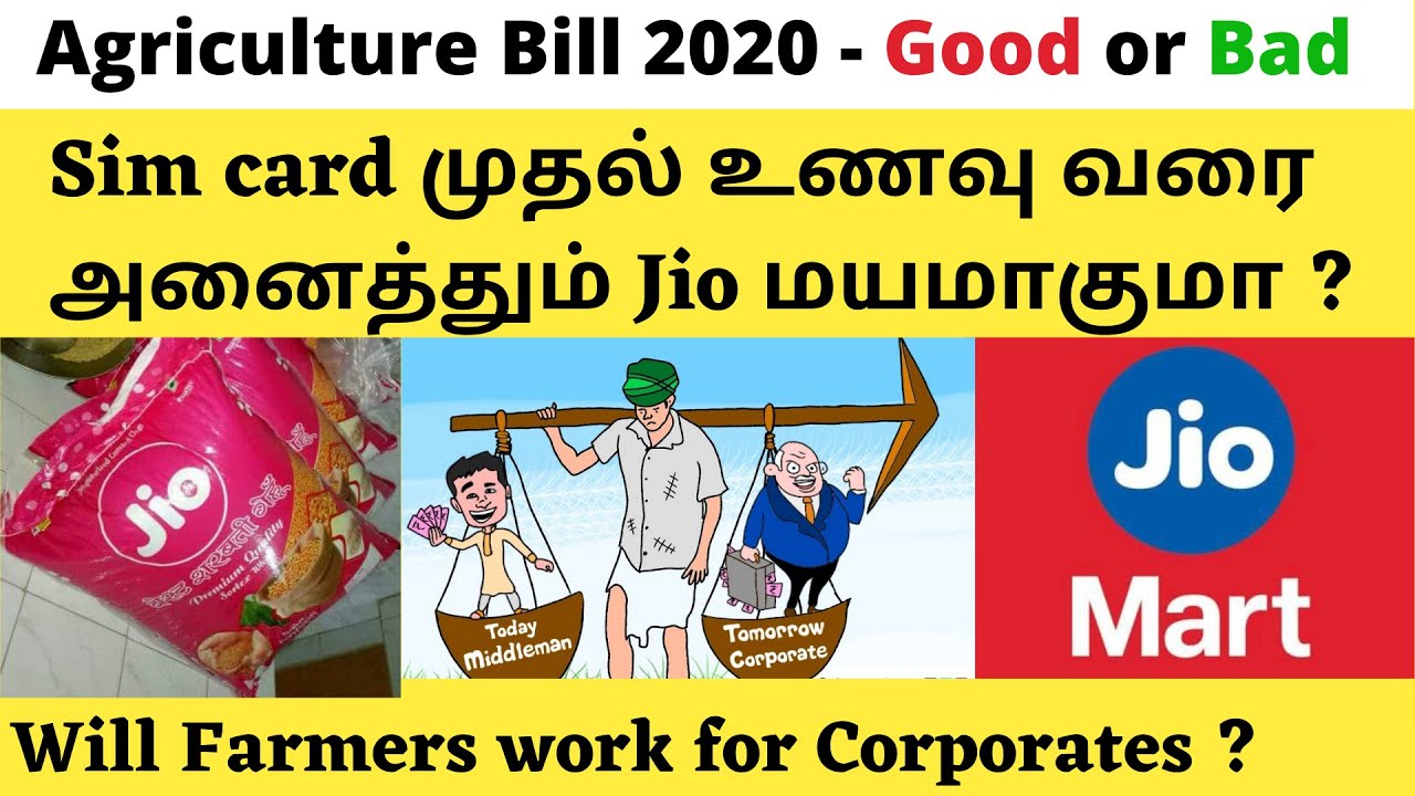 Master Plan behind Farmers Bill 2020 | Agriculture Bill 2020 Tamil Explained | Contract Farming