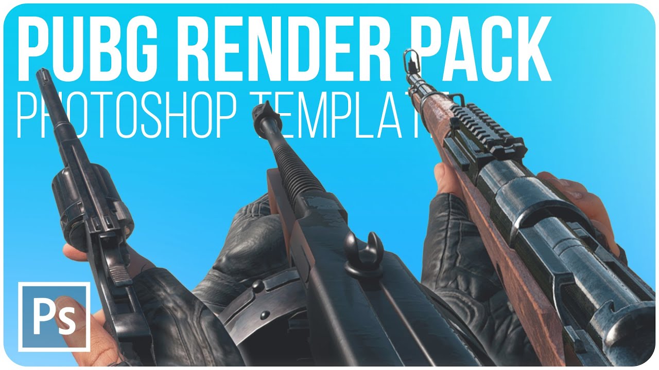 PUBG Render Pack Stocks | Free Photoshop Template [4K, All Weapons, Vehicles, PSD & PNG]