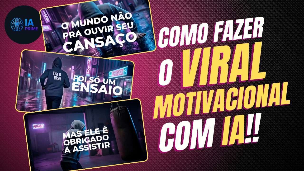 🔥 COMO CRIAR VÍDEOS MOTIVACIONAIS COM IA!