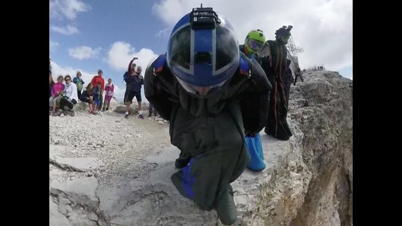 Sass Pordoi Kings Challenge wingsuit BASE jump